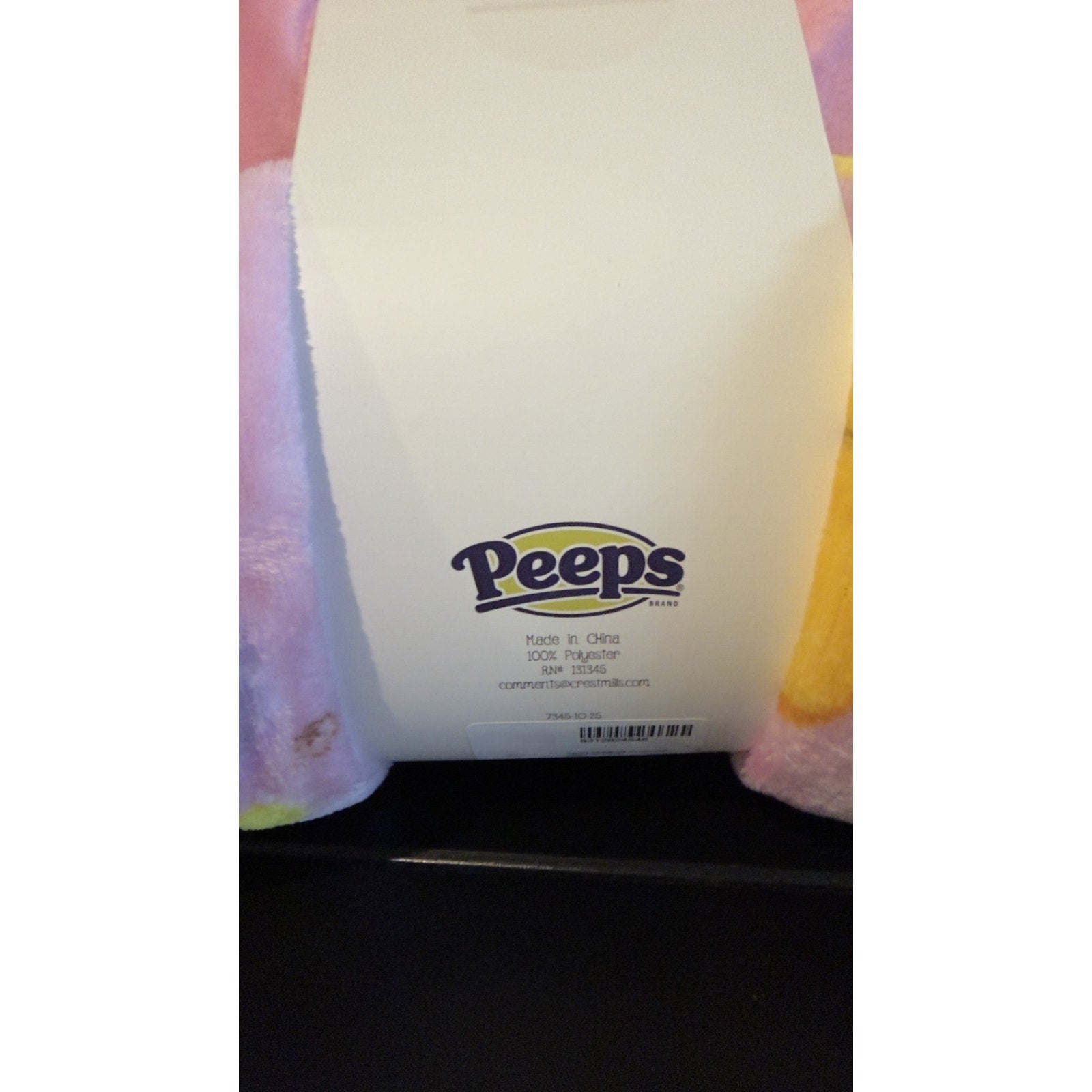Peeps Pink 2-Piece Plush Set — Throw & Pillow 50x60 - NEW