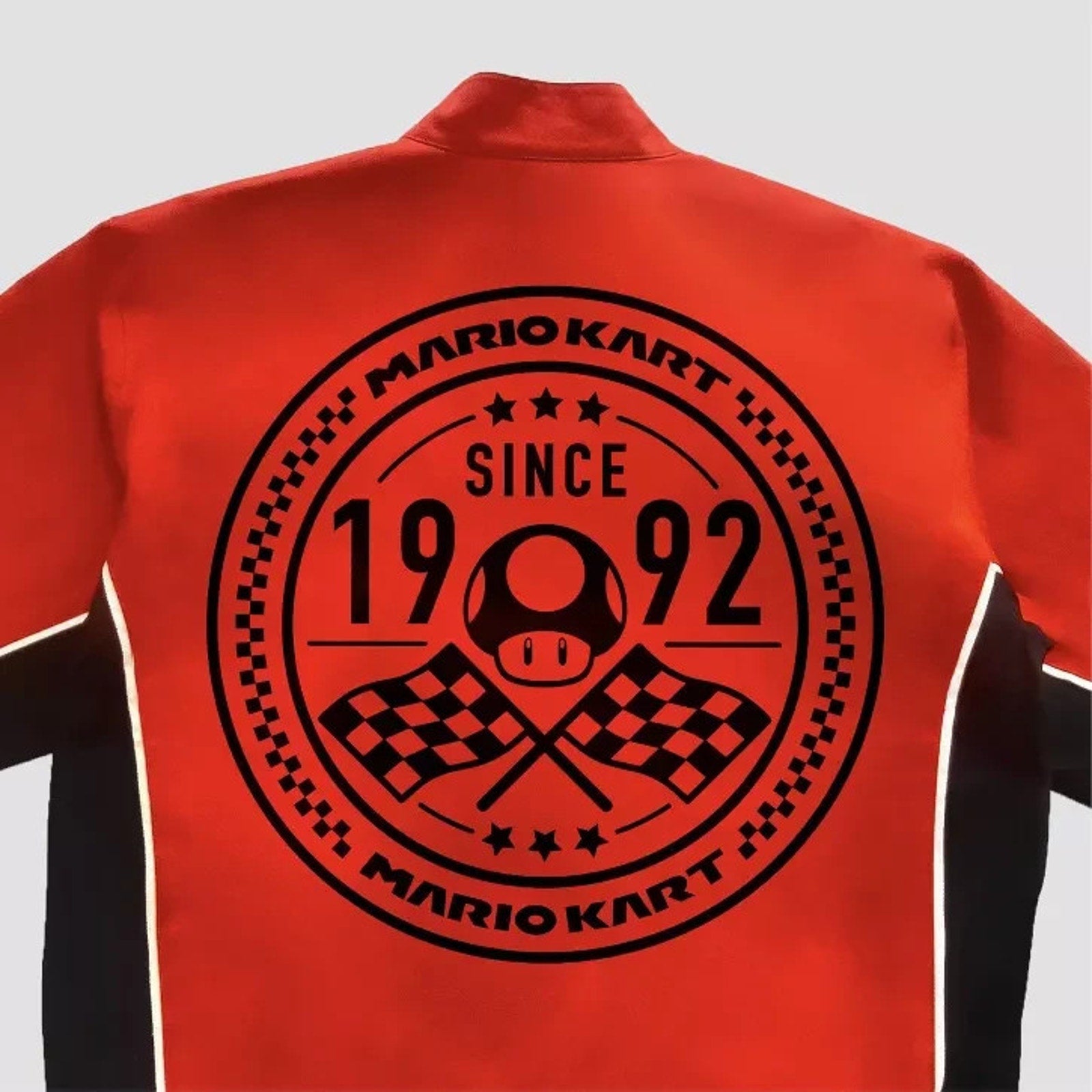 Mario Kart Red Canvas Racing Jacket - Adults Large - Target Exclusive NEW