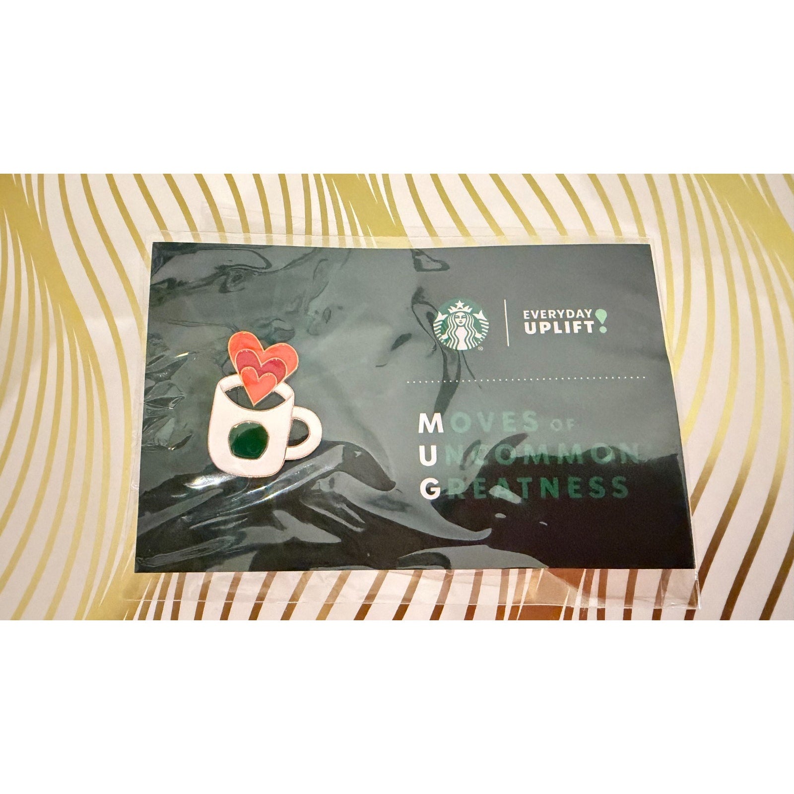 Starbucks "Heart Mug" Enamel Pin – Rare Barista Exclusive NEW