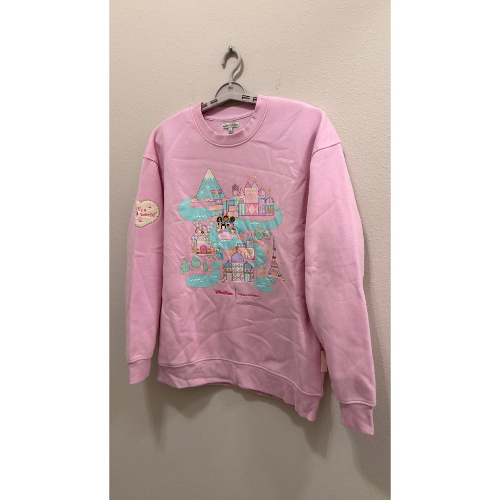 Disney Parks x Stoney Clover Lane "It’s A Small World" Sweatshirt Large NWT