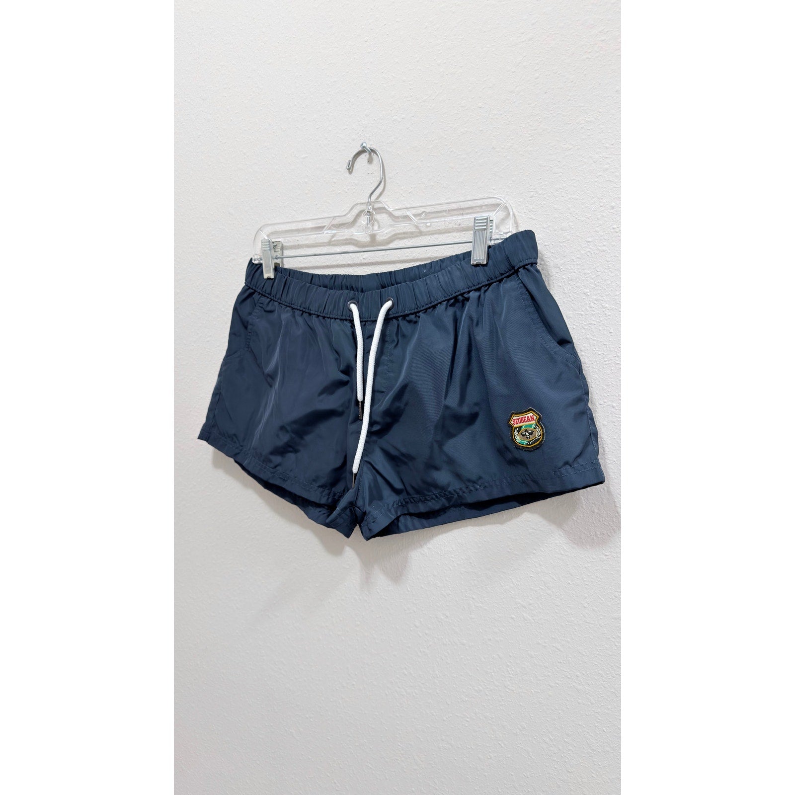 Seobean Men's 3" Inseam Swim Trunks Navy Blue Size XL NWOT