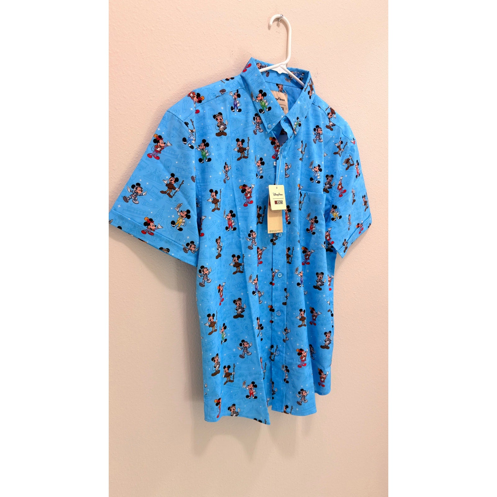 NWT Disney Parks 2025 RSVLTS Mickey Mouse Men’s Shirt - Large