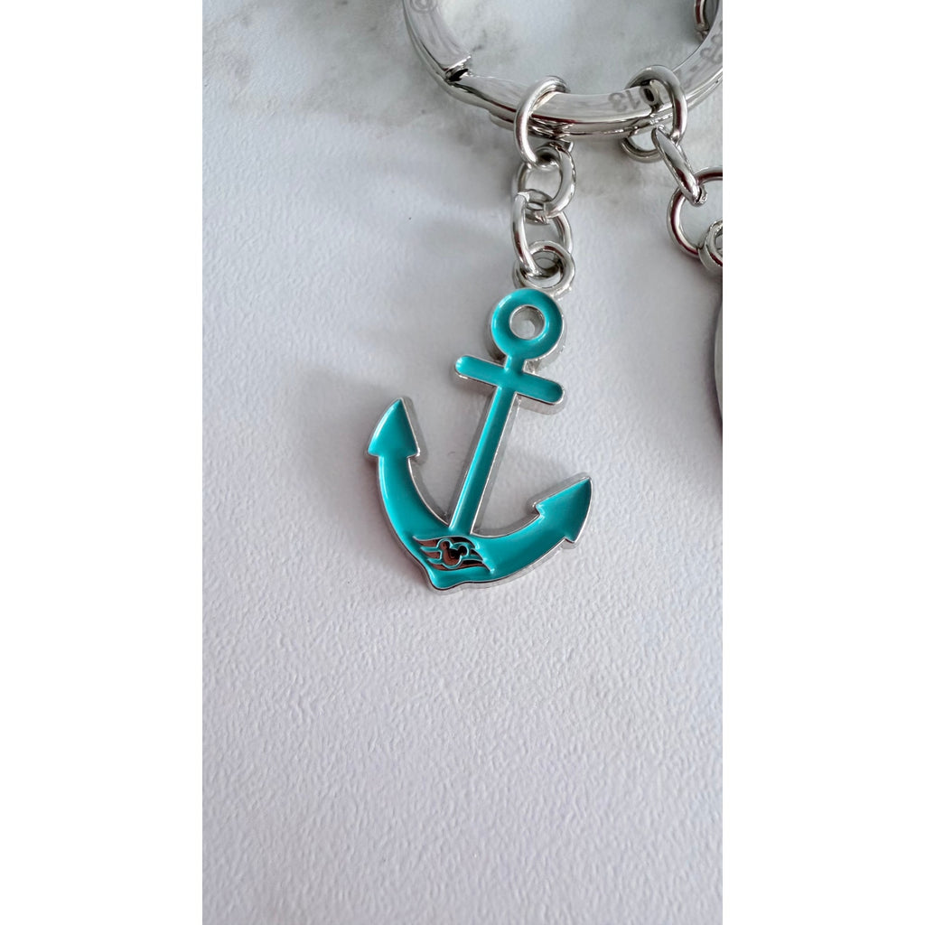 Disney Cruise Line Castaway Cay Beach Ball Charm Keychain NEW