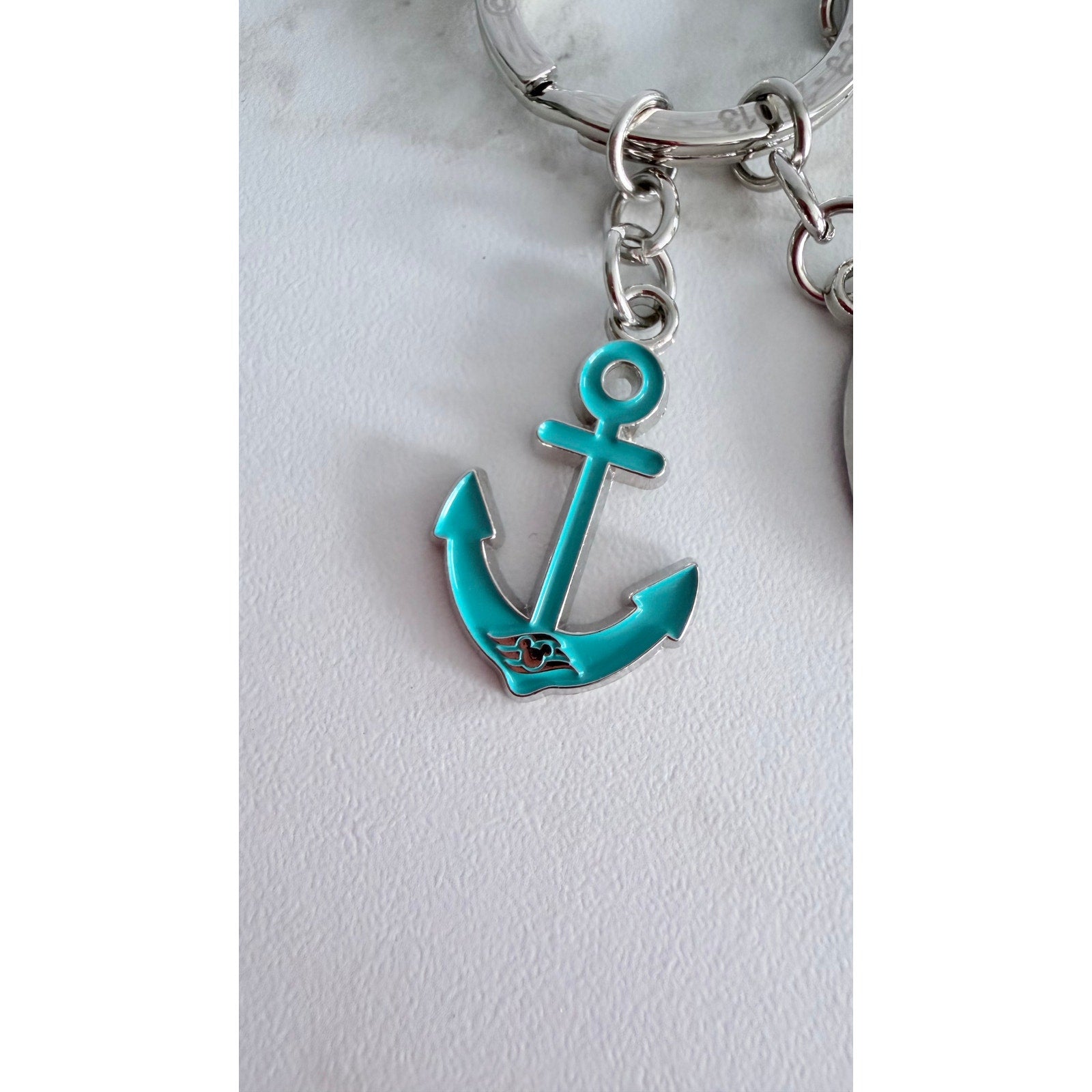 Disney Cruise Line Castaway Cay Beach Ball Charm Keychain NEW