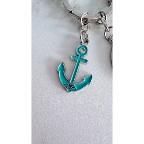 Disney Cruise Line Castaway Cay Beach Ball Charm Keychain NEW