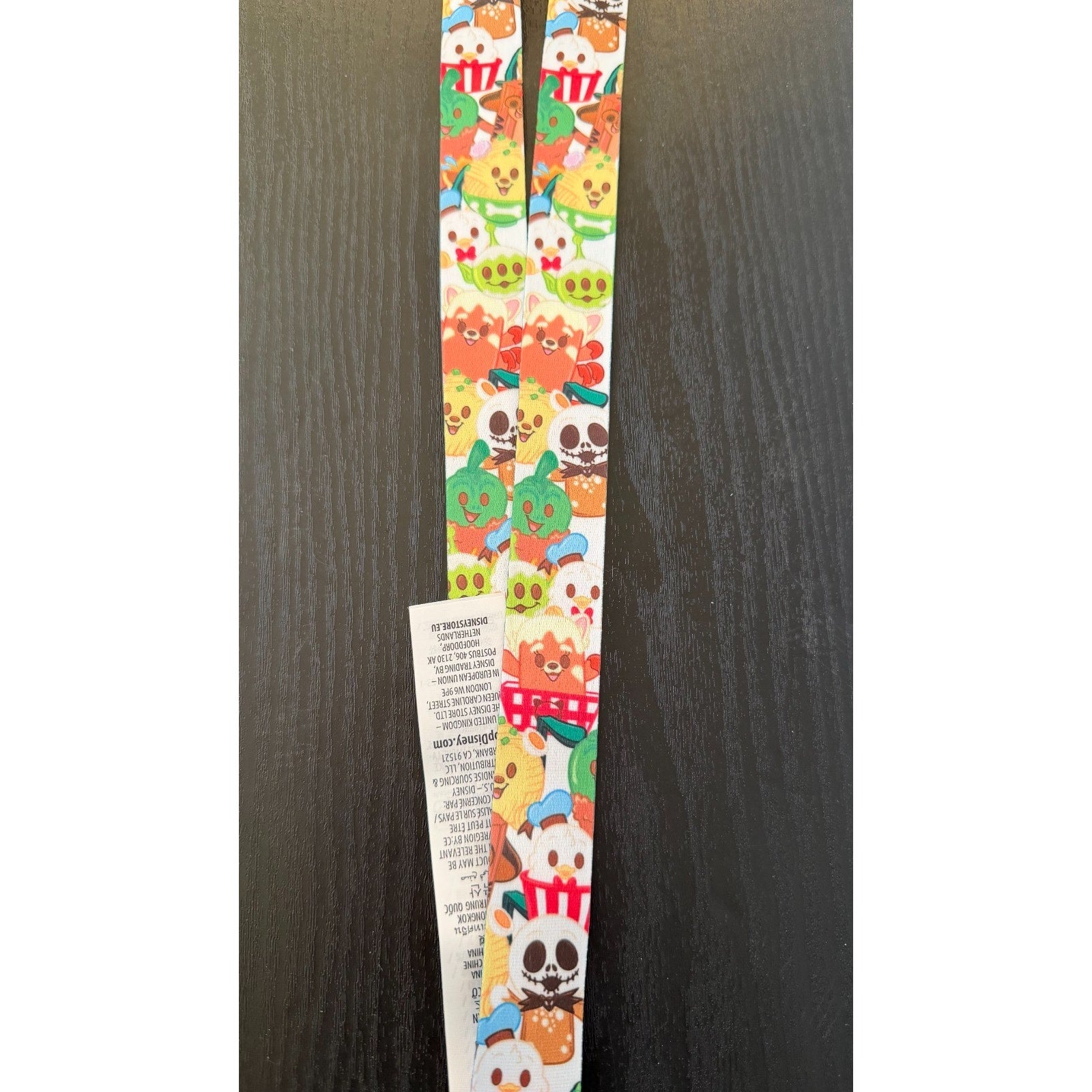 Disney Pin Trading Lanyard - Disney Munchlings Blue and White NEW