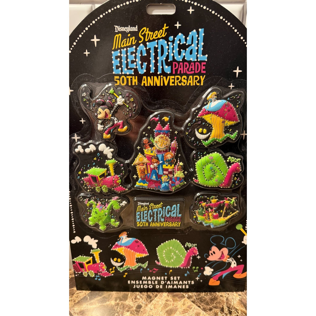 Disneyland Main Street Electrical Parade 50th Anniversary Magnets - 8 piece NEW