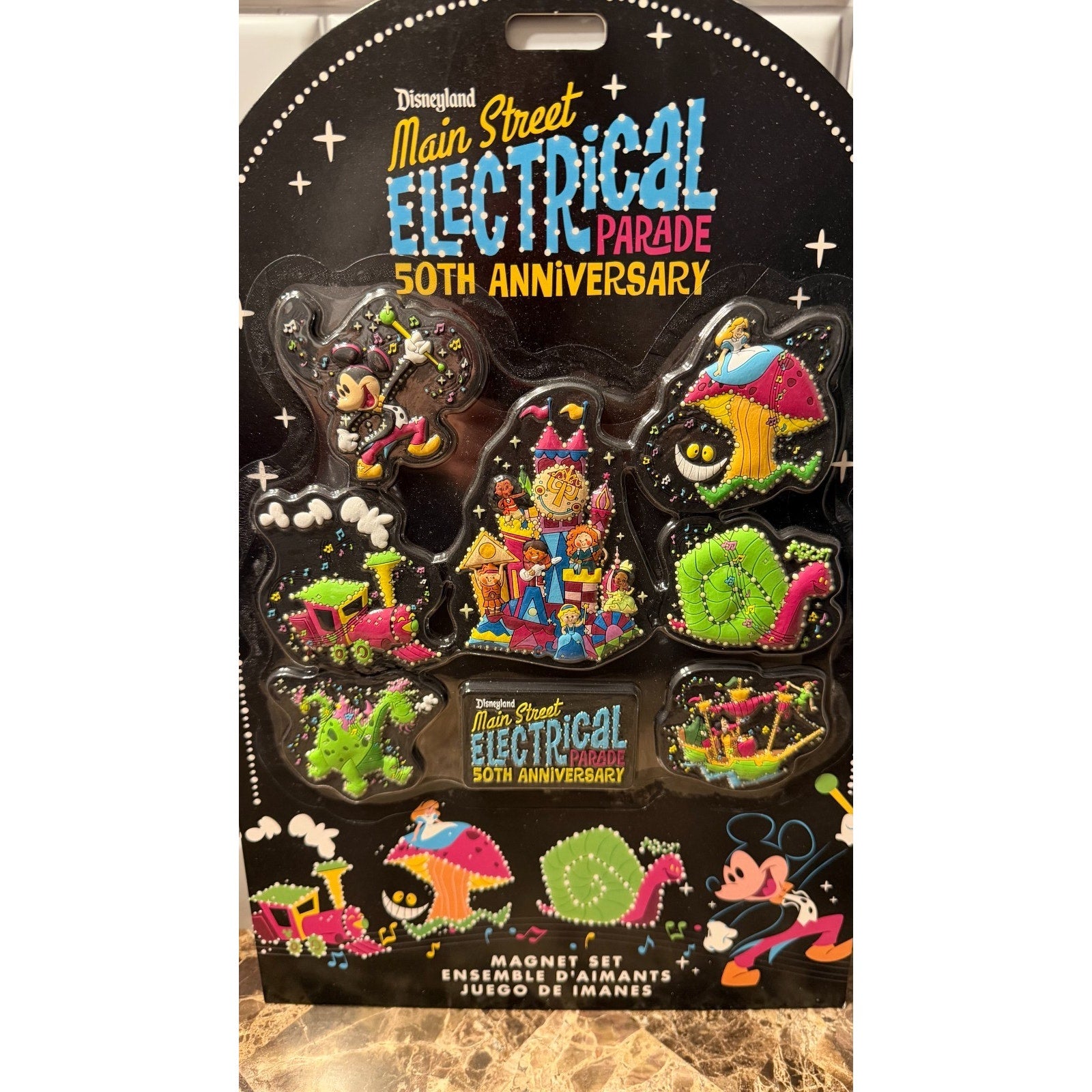 Disneyland Main Street Electrical Parade 50th Anniversary Magnets - 8 piece NEW