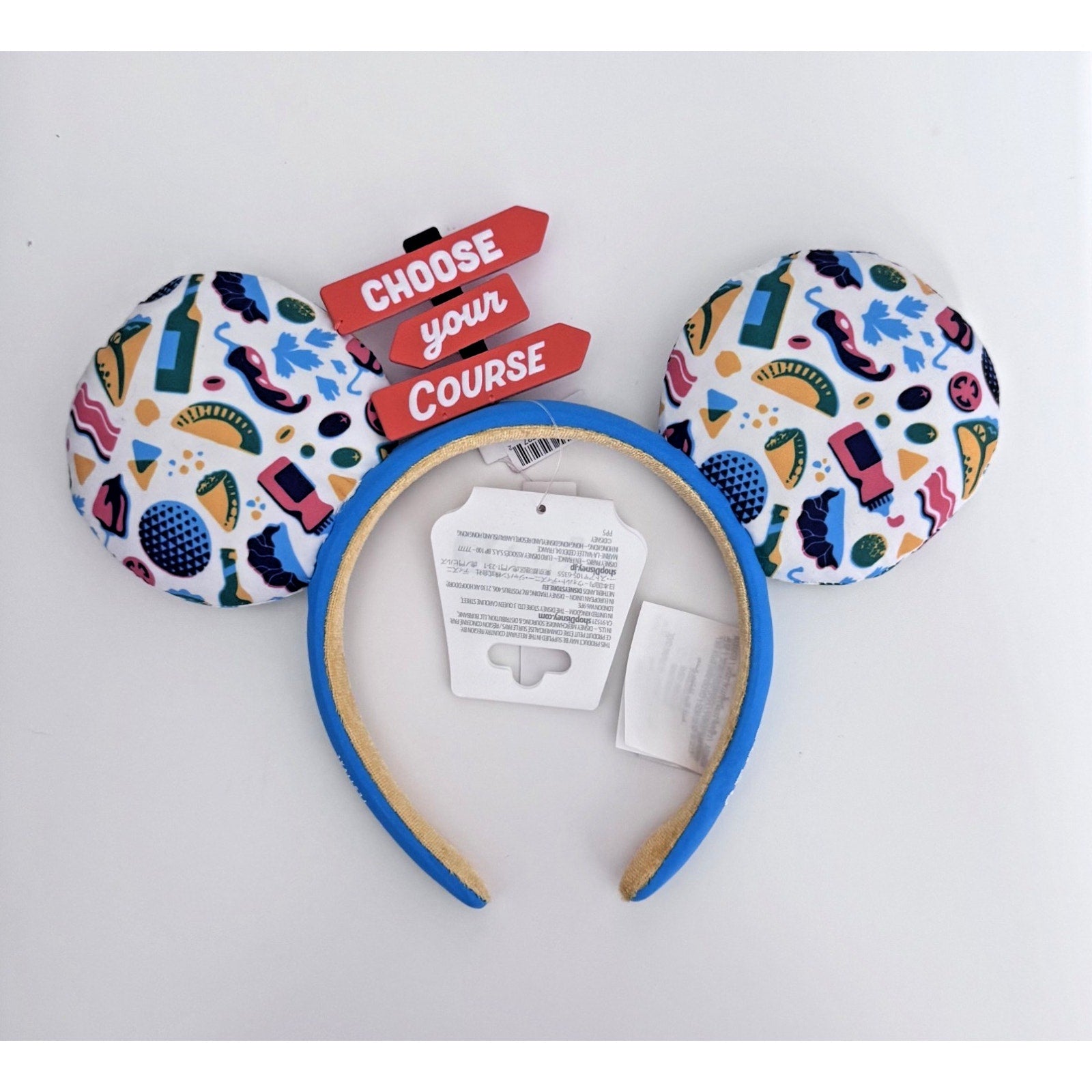 Disney Parks 2023 Epcot Food & Wine Festival Choose Your Course Mickey Ears NWT