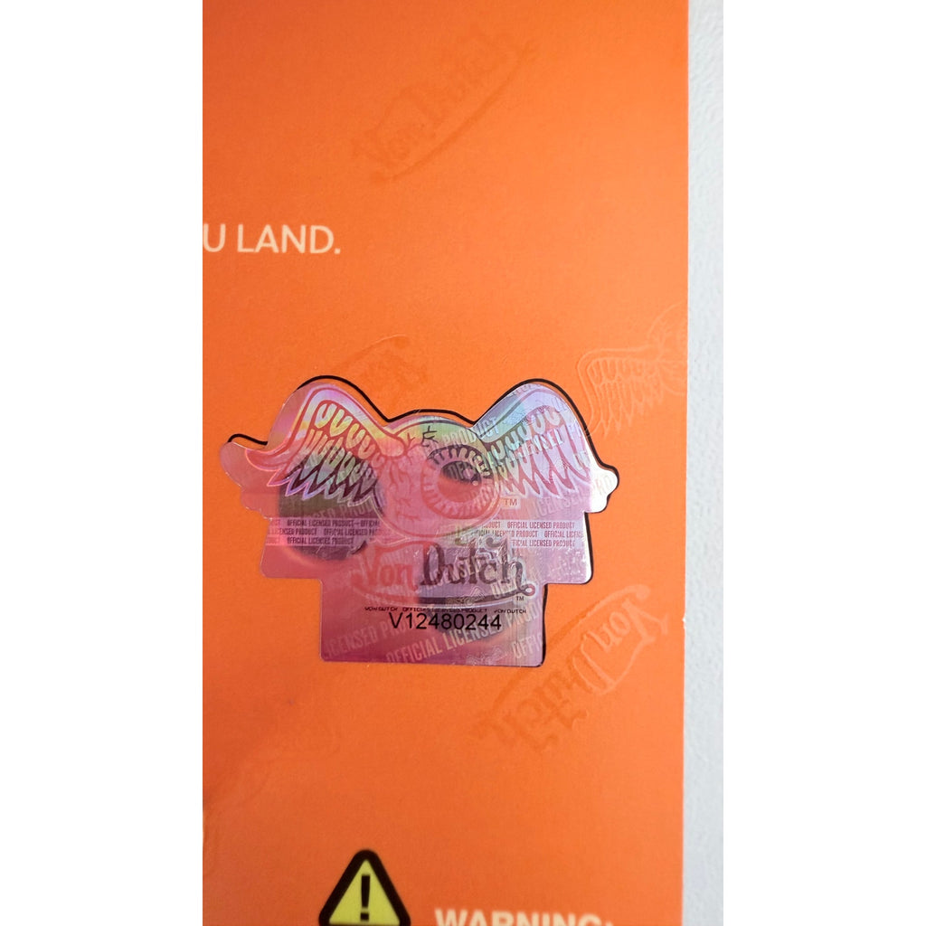 Von Dutch Originals Luggage Tag Set - Skull & Flames (2-Pack) NEW