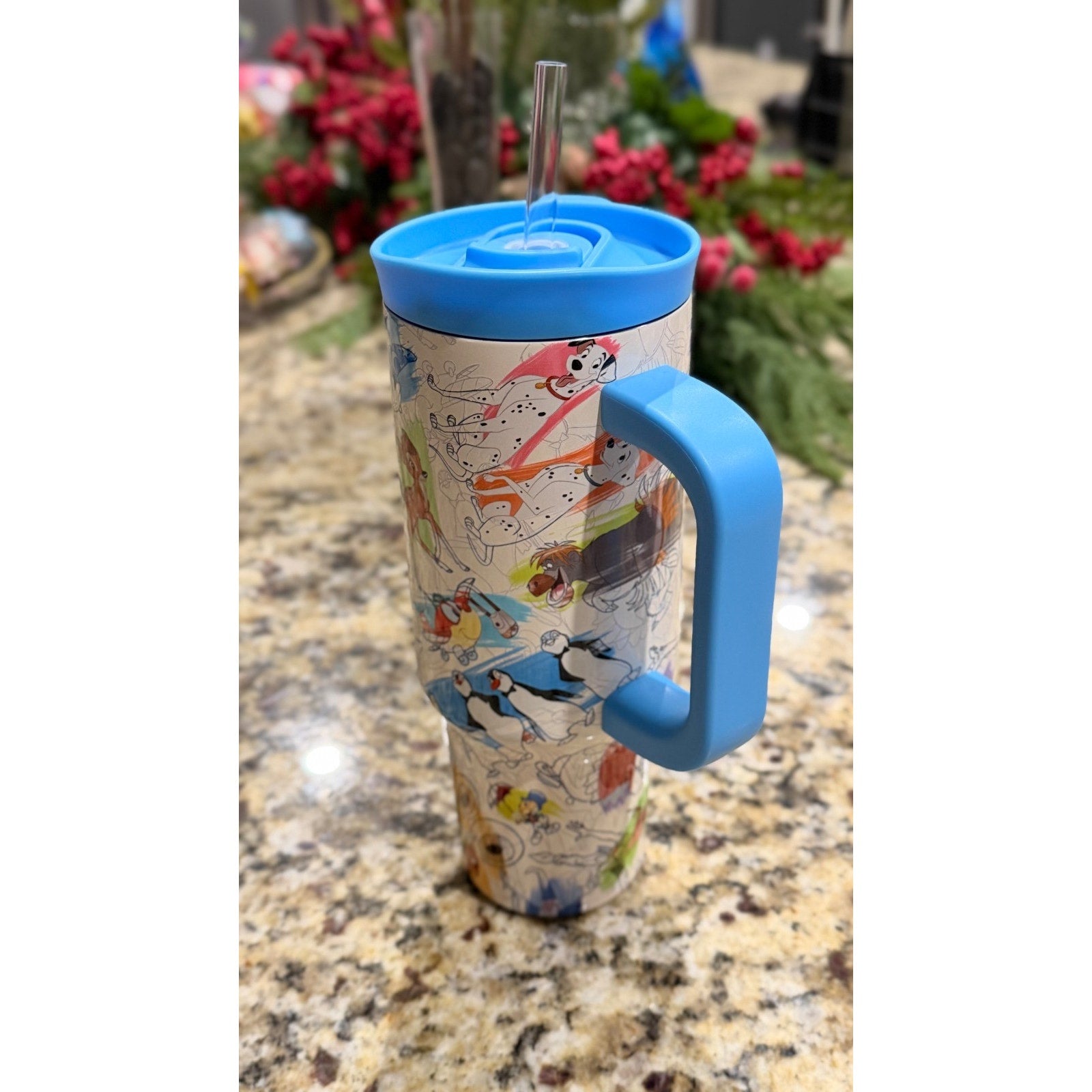 Disney Parks Sketchbook 30oz Stainless Steel Tumbler Classic Characters NWT