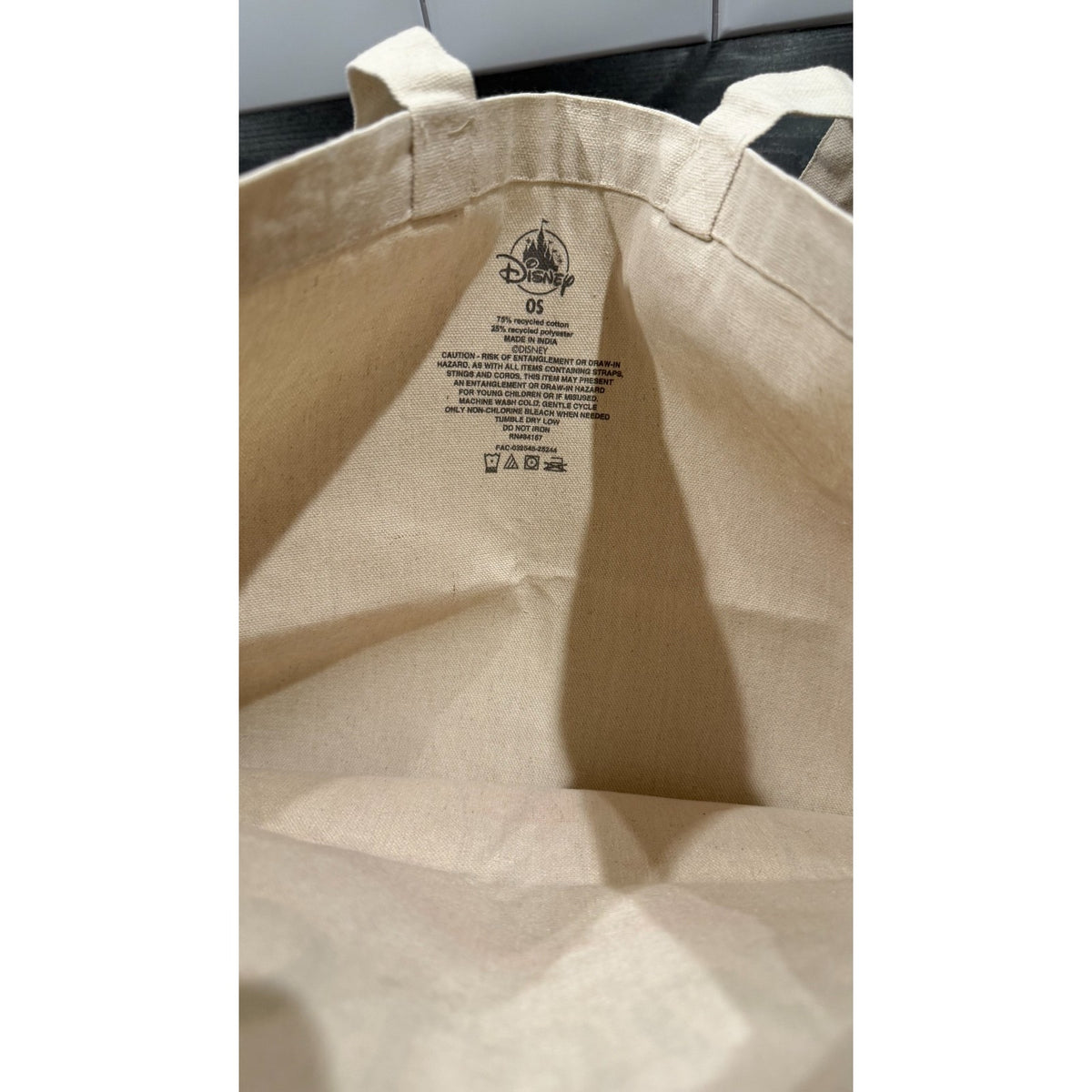 NEW Disney Parks 2025 Halloween Mickey & Minnie Ghost "Fa-Boo-Lous" Canvas Tote