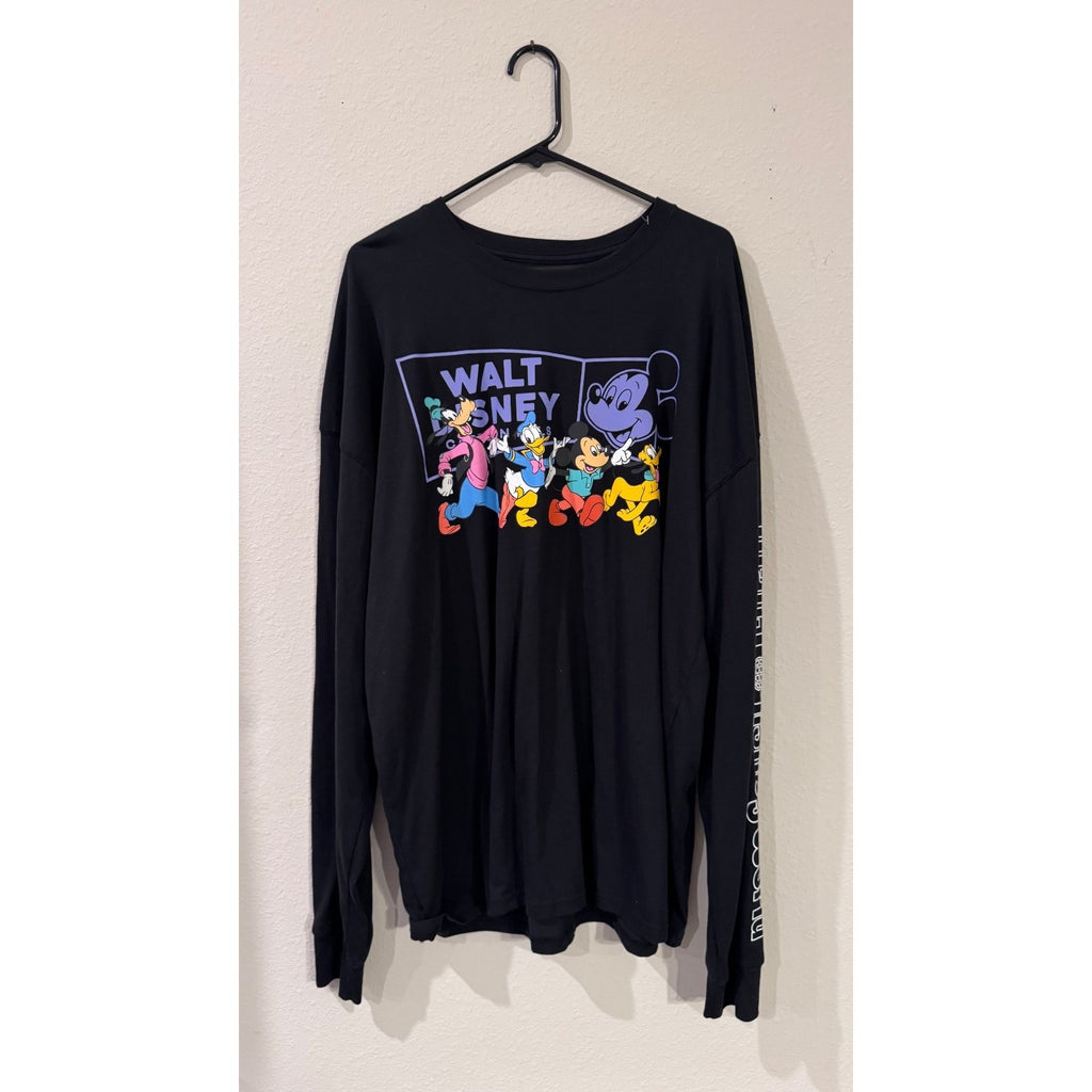 Disney Parks Mickey Mouse & Friends Run Long Sleeve Shirt Adult XL NWT