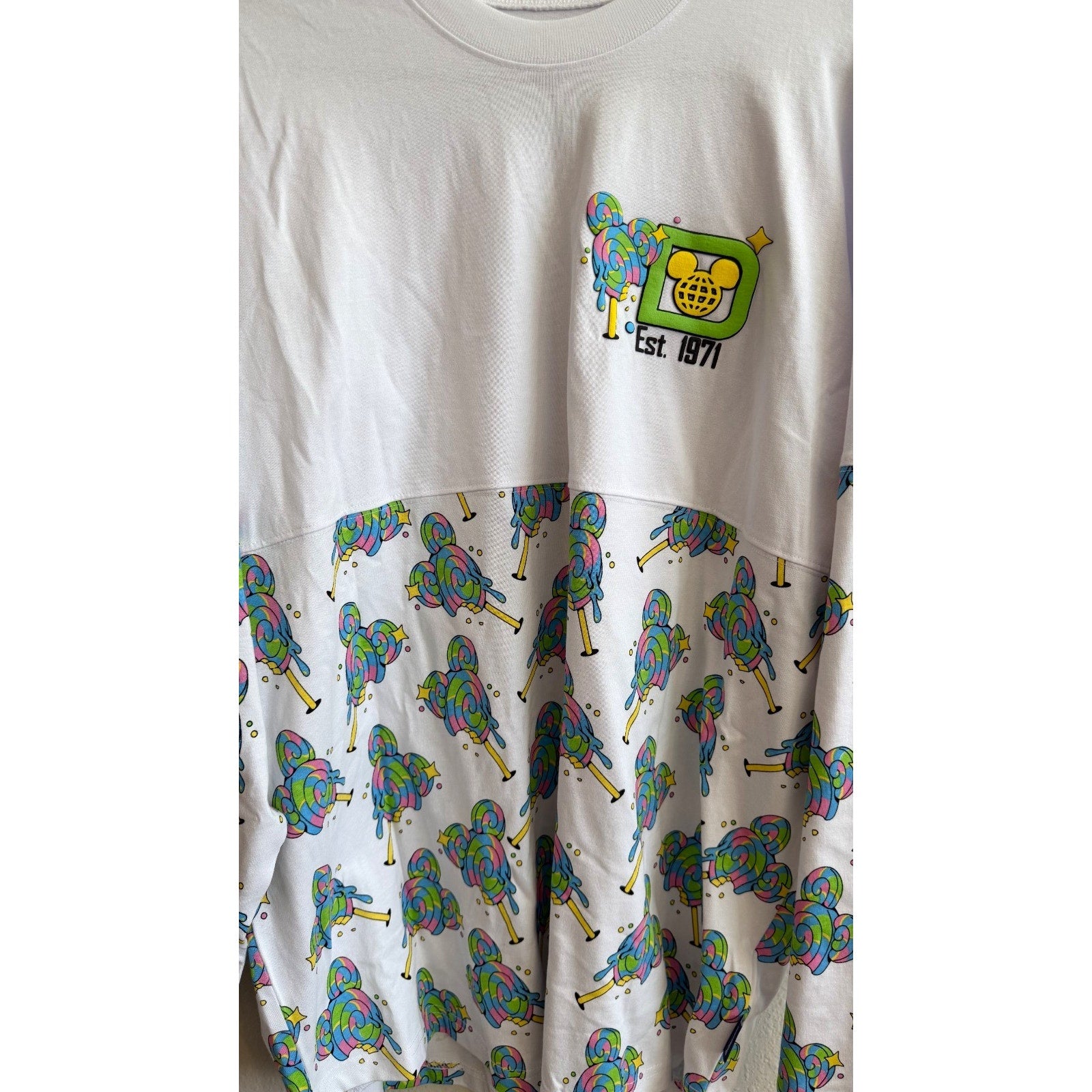 NWT Disney World x Spirit Jersey Disney Eats Lollipop Adult Large