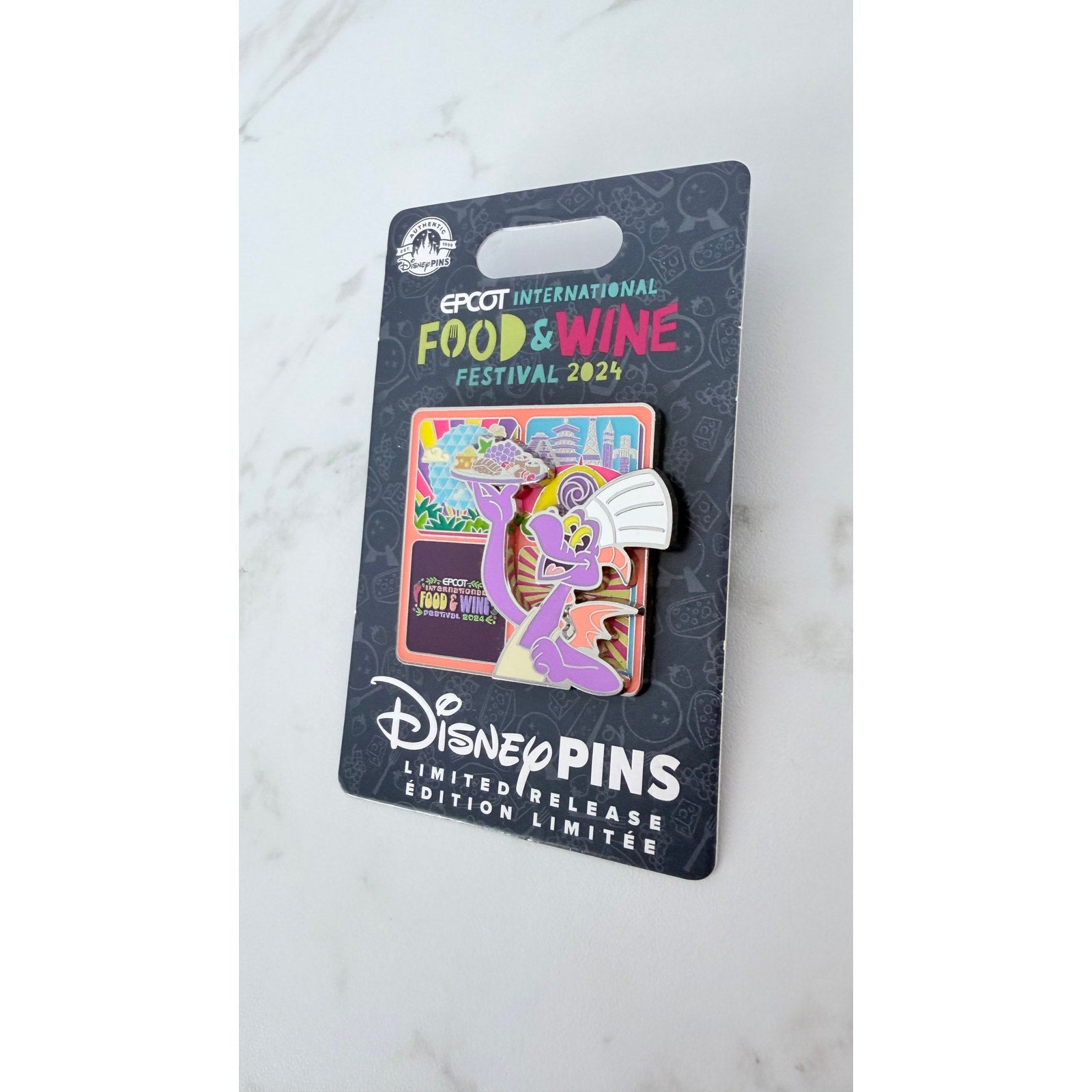 2024 EPCOT Food & Wine Festival Chef Figment Pin NEW