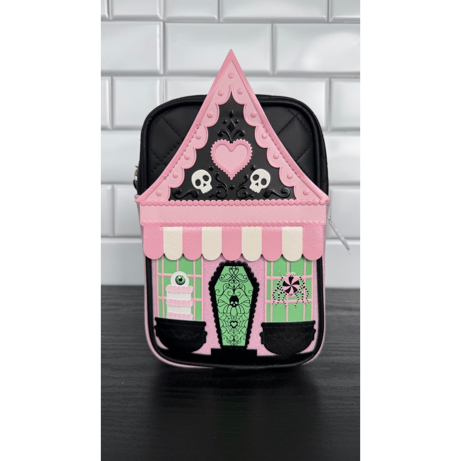 Bath & Body Works Glow-In-The-Dark Haunted House Crossbody Bag NWT