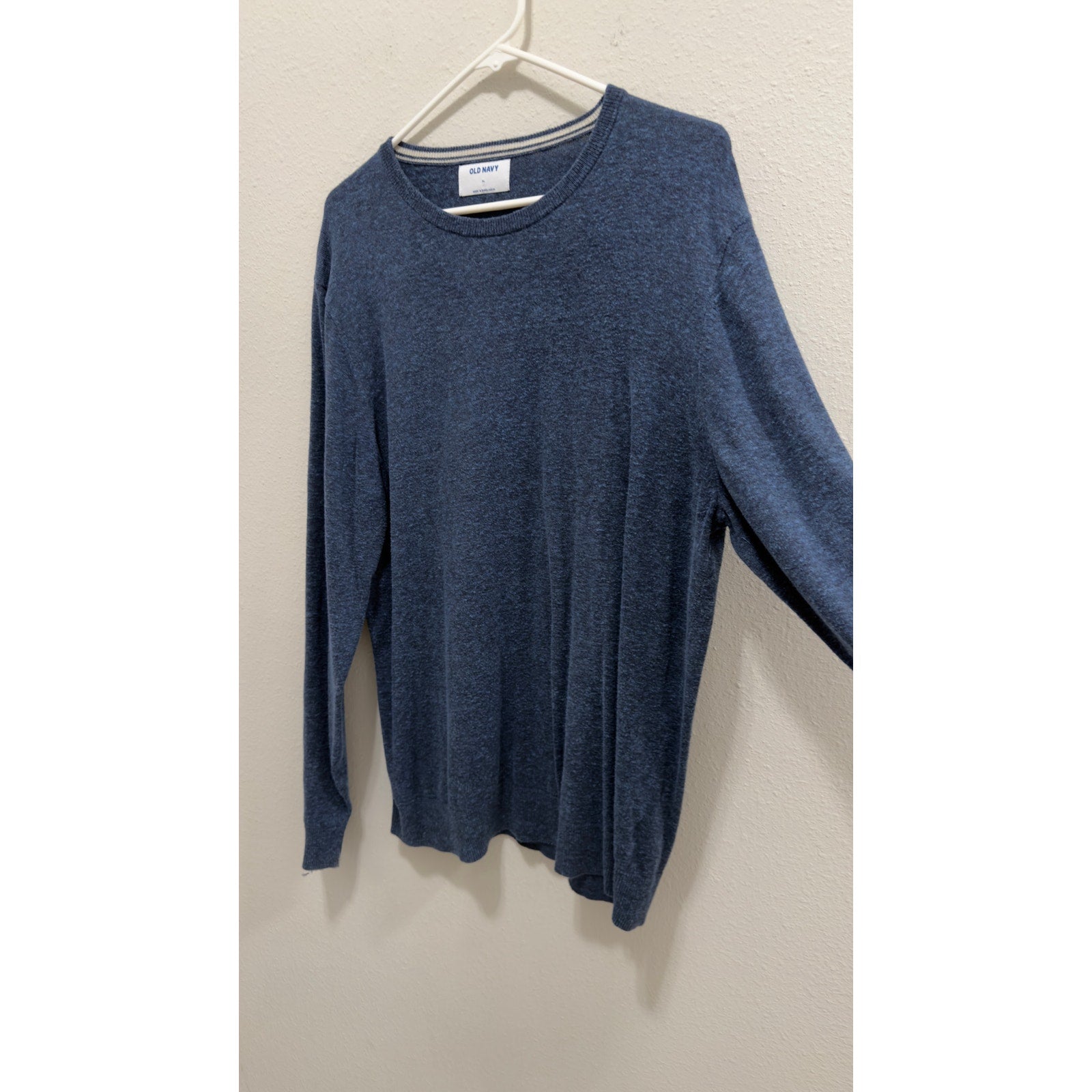 Old Navy Men's Crewneck Pullover Sweater Heathered Blue Size XL