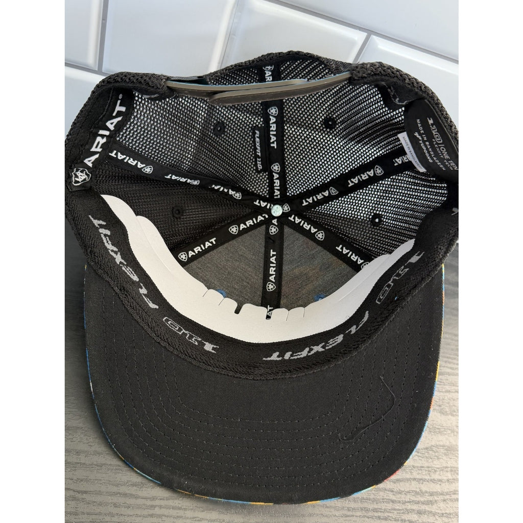 Ariat Men's Southwest Shield Patch FlexFit 110 Snapback Cap NEW