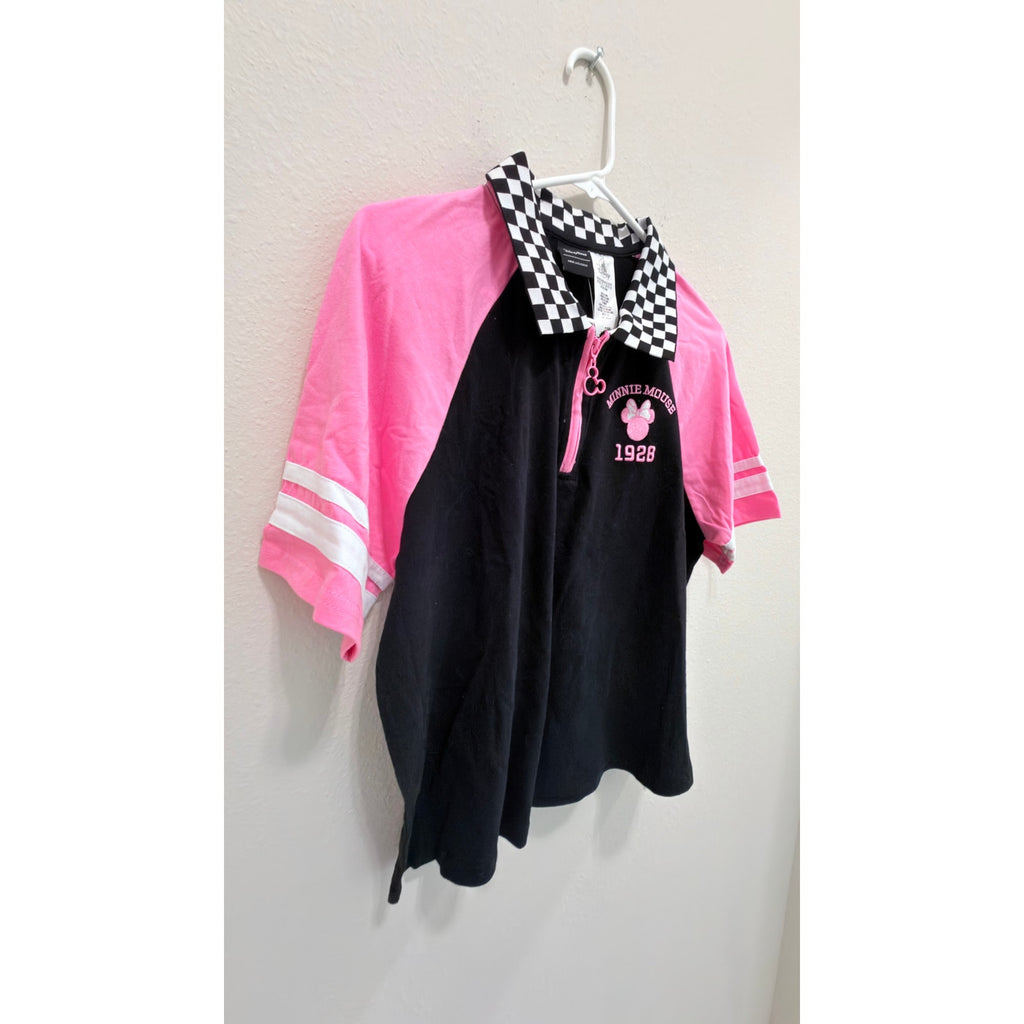 NWT Disney Parks Minnie Mouse Racing Team Jersey Girls Size XL