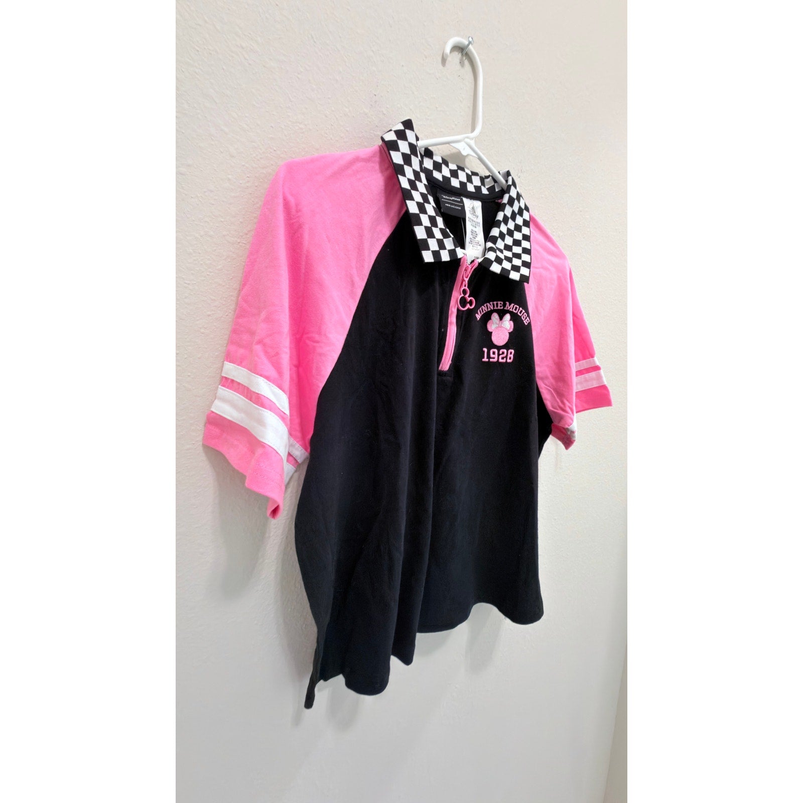 NWT Disney Parks Minnie Mouse Racing Team Jersey Girls Size XL