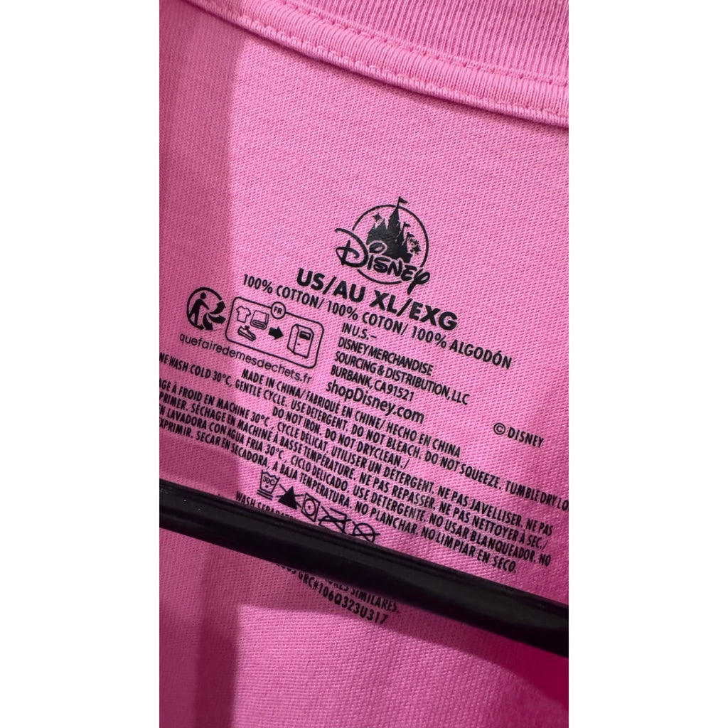 Disney Pride Mickey Mouse Icon T-Shirt XL Pink Intersectional Flag Tee NWT