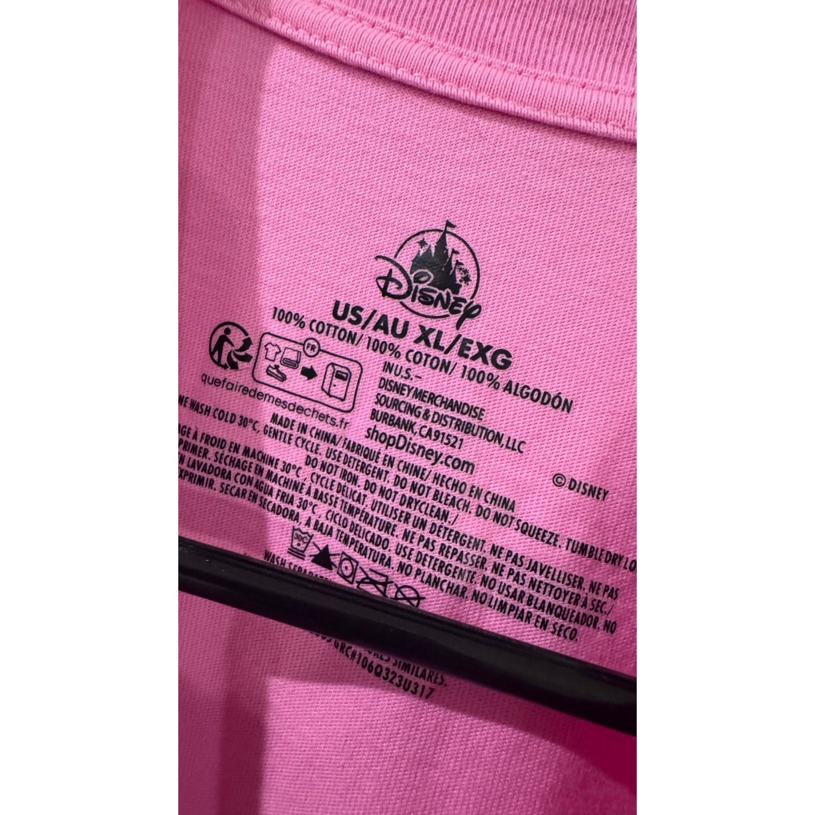 Disney Pride Mickey Mouse Icon T-Shirt XL Pink Intersectional Flag Tee NWT