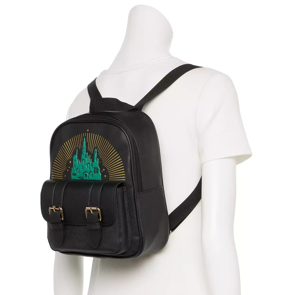 Bioworld WICKED Musical Emerald City Screenprint Mini Backpack NWT