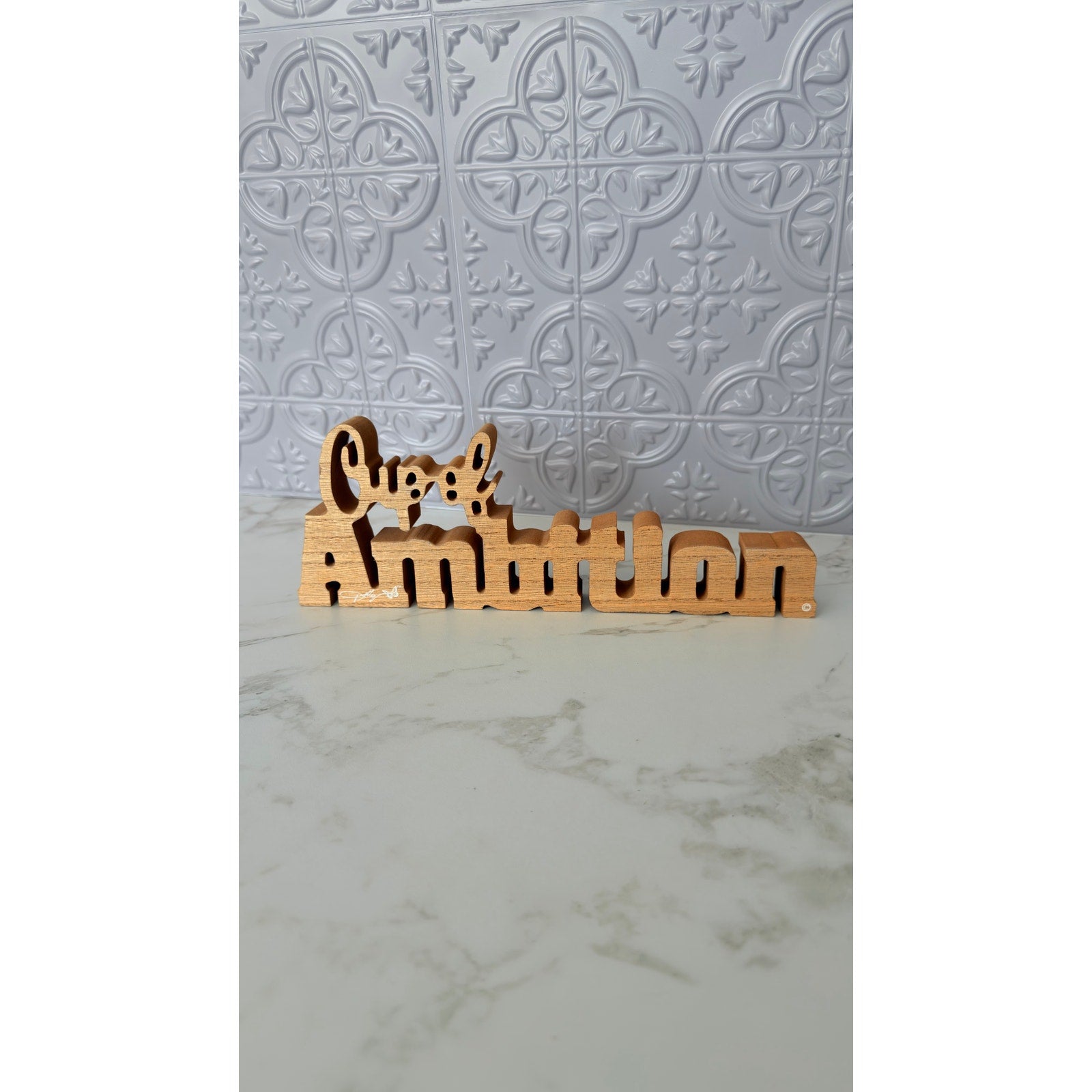 Dolly Parton "Cup of Ambition" Wooden Block Desk Decor Sign NEW