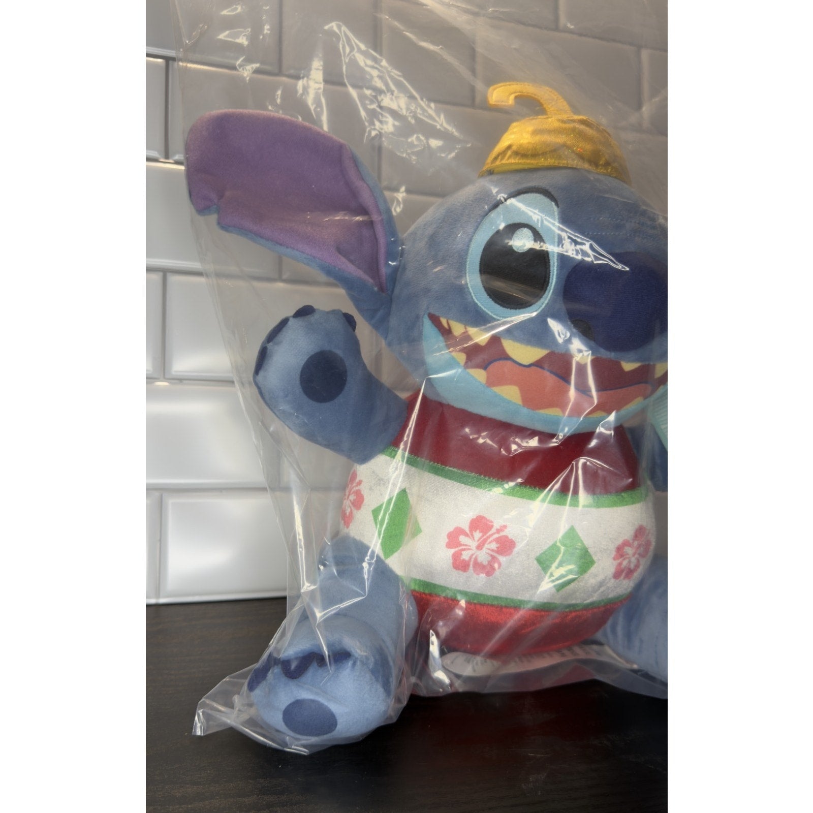 Disney Parks Plush 2025 Christmas Stitch Ornament New With Tags