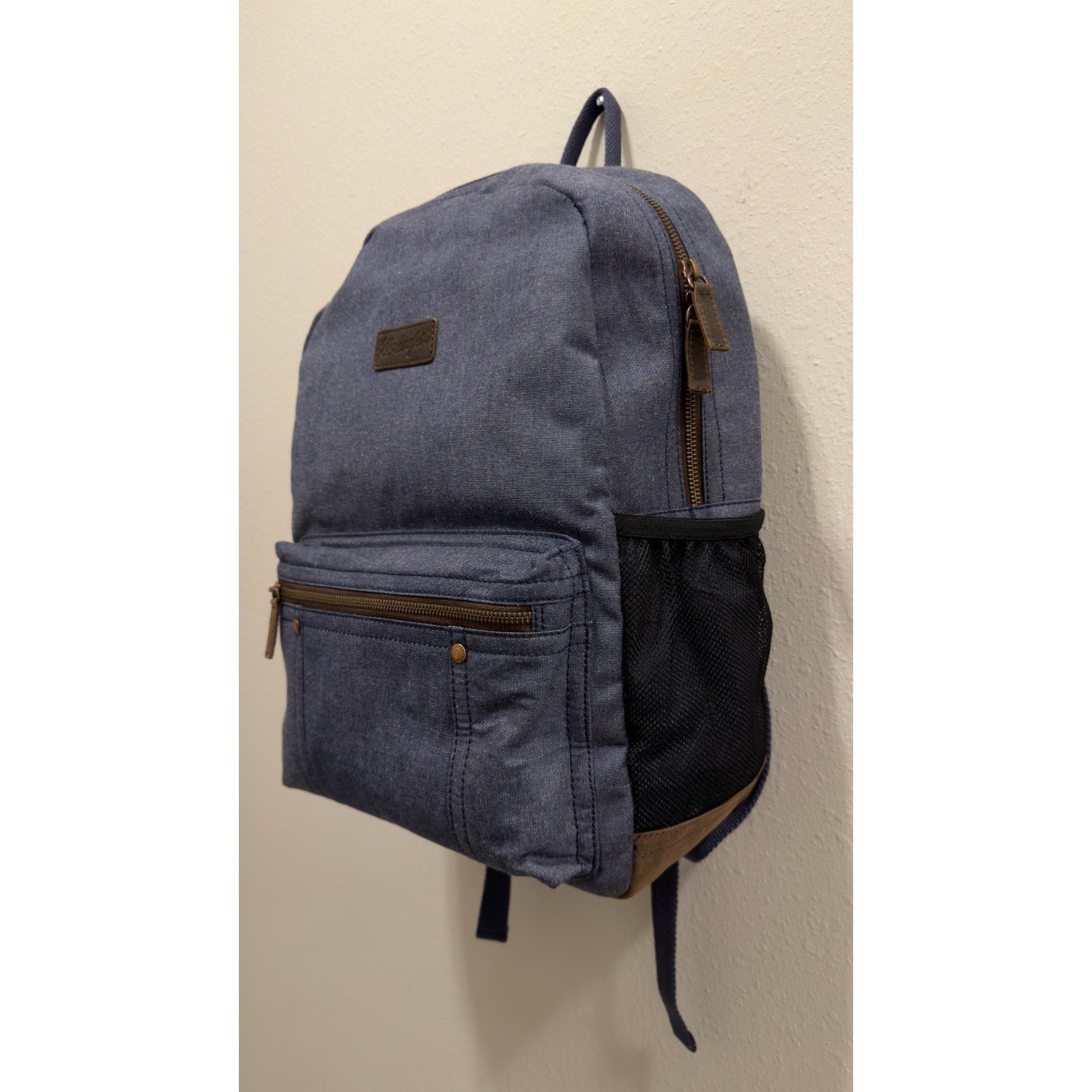 NWT Wrangler Kayce Canvas Backpack - Blue Denim Western Laptop Bag