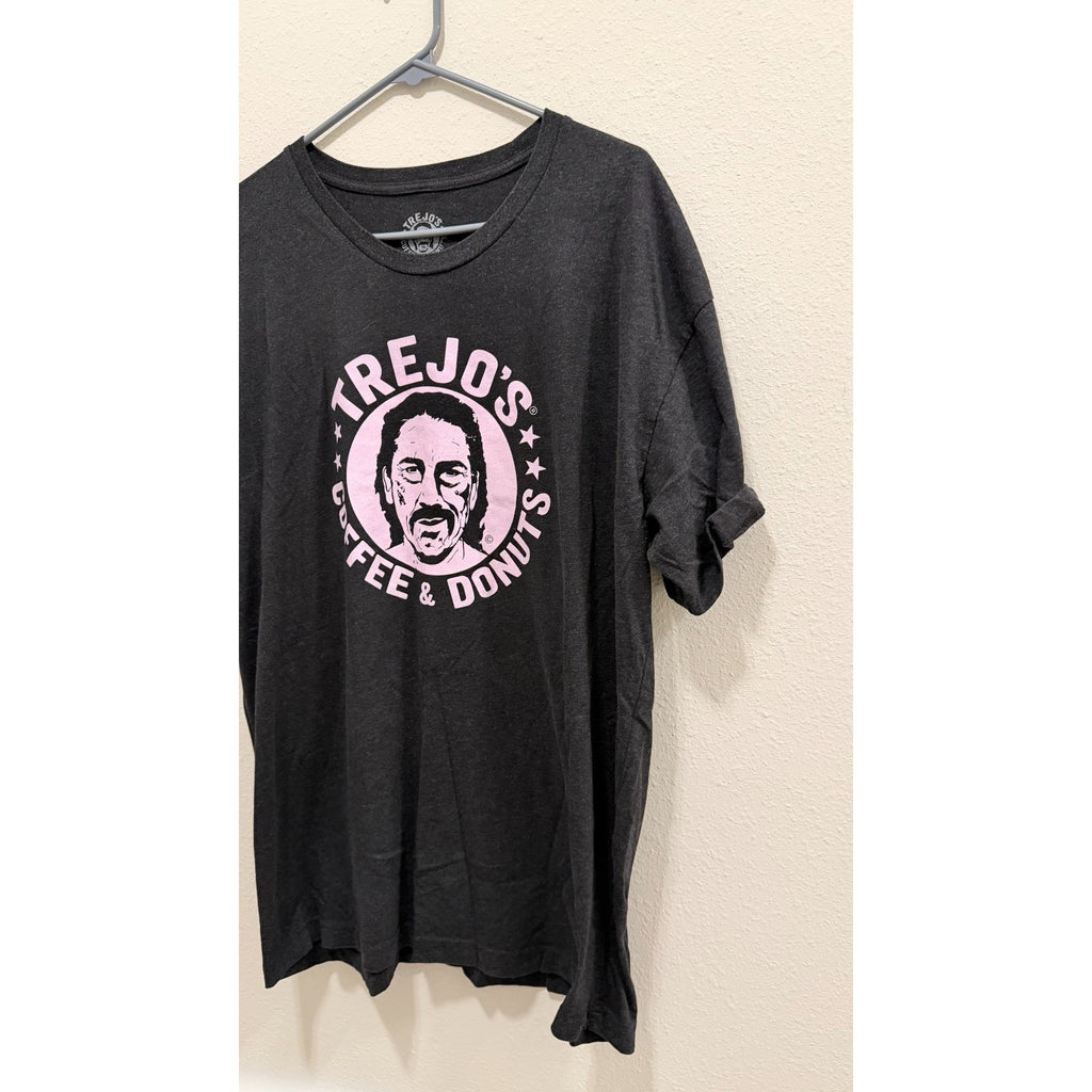 Trejo’s Donuts Black Graphic T-Shirt - Danny Trejo - Unisex XL - Preowned