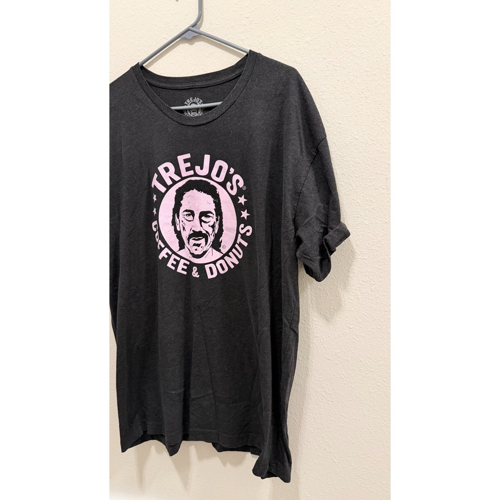 Trejo’s Donuts Black Graphic T-Shirt - Danny Trejo - Unisex XL - Preowned