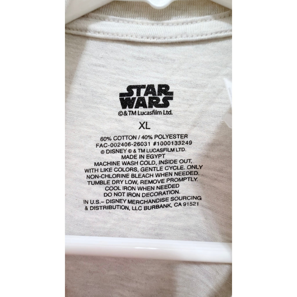NWT Disney Star Wars Yoda "Lucky You Shall Be" Adults XL T-Shirt