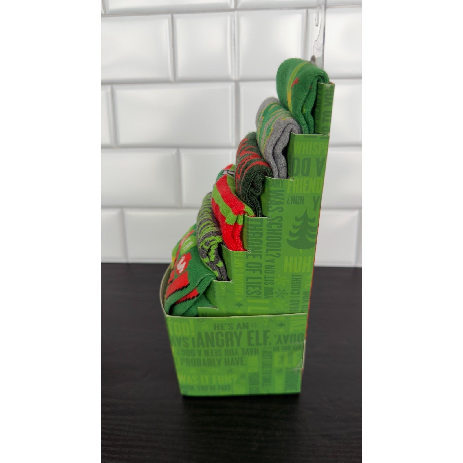 Elf Buddy The Elf Men's Crew Socks (6-Pack) Size 8-12 NEW