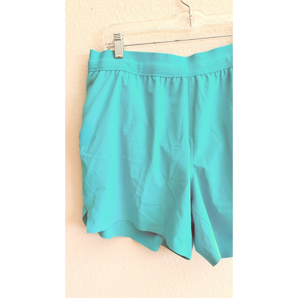 NWT All In Motion Men's 5" Lined Running Shorts - Turquoise - Size Large