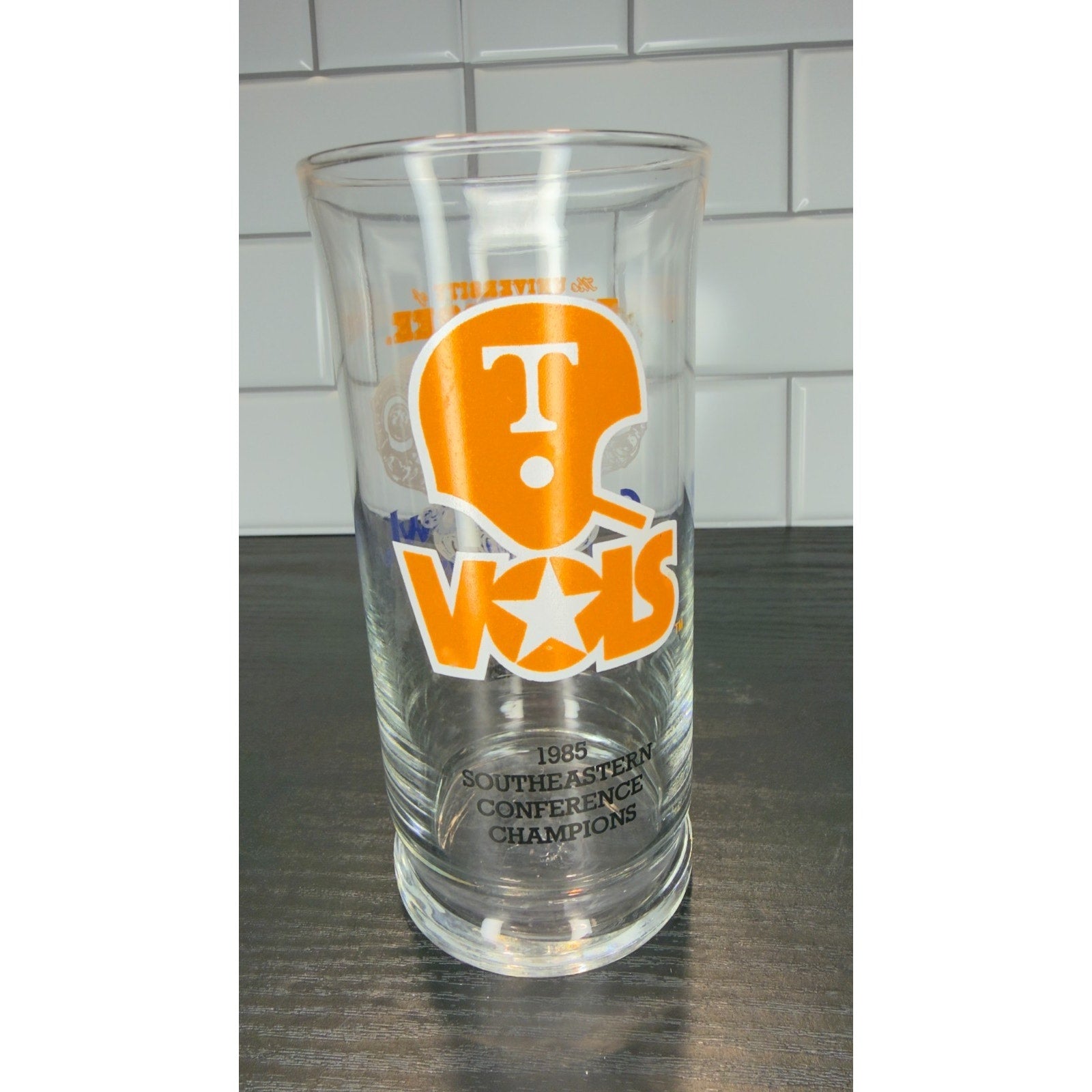 Vintage 1985 Hardee’s University of Tennessee Sugar Bowl Glass