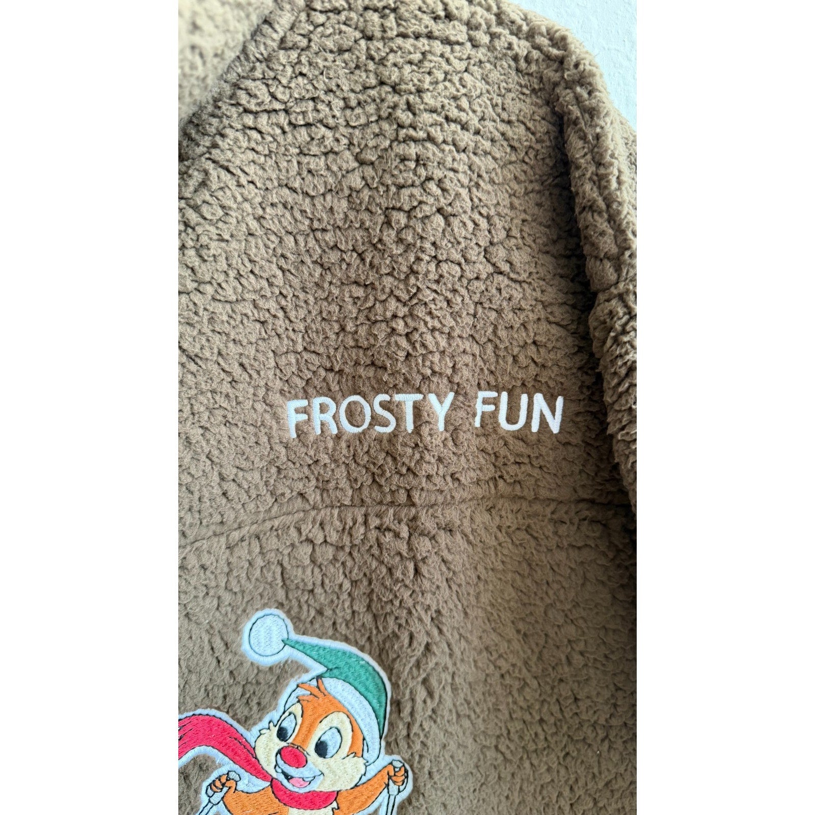 NEW Disney Women's Chip 'n Dale Winter Sherpa Pullover Adult Large