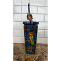 NEW Disney Parks Enchanted Tiki Room Plastic Tumbler with Straw Charm - 20oz