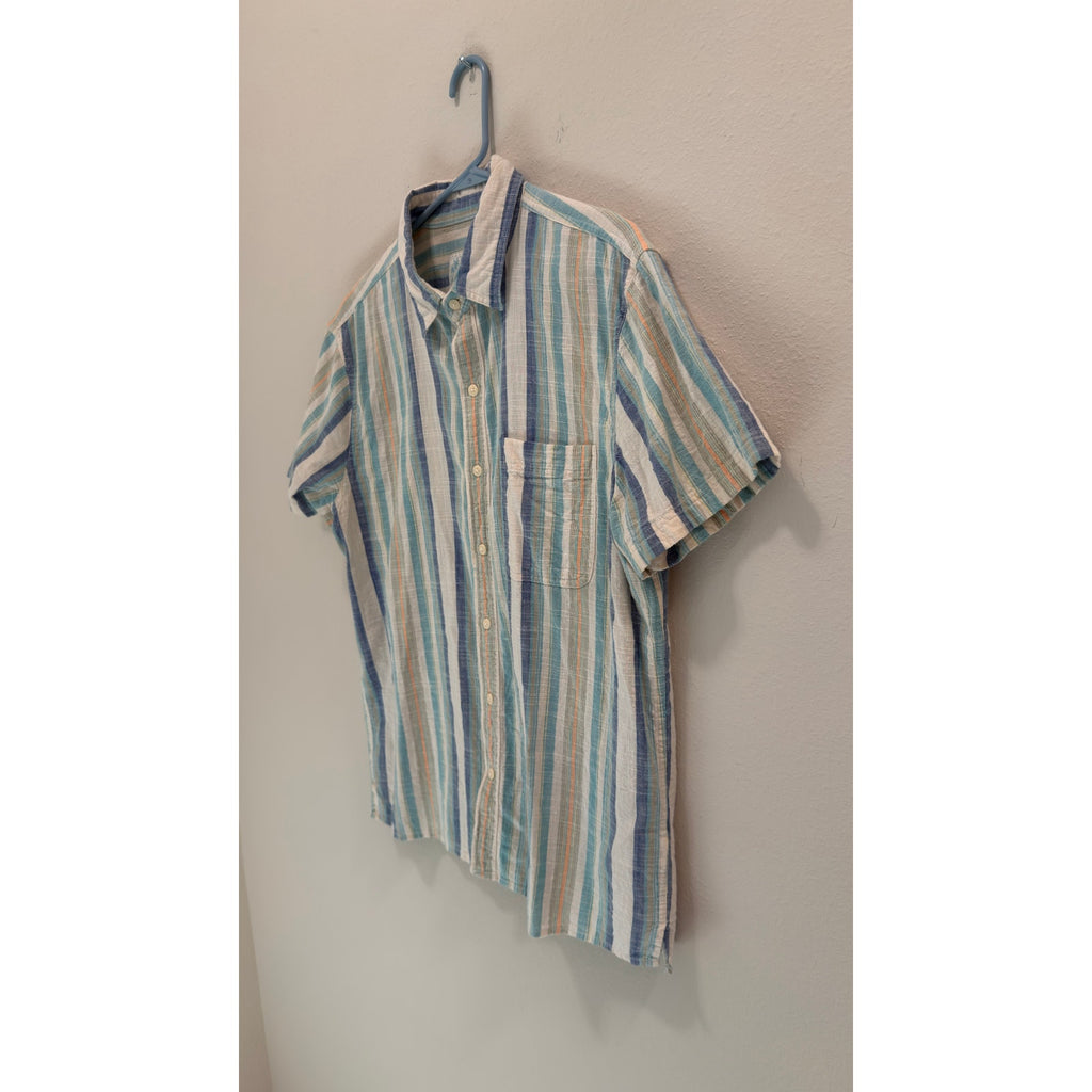 American Eagle Men's Striped Button Down – Large – Preowned