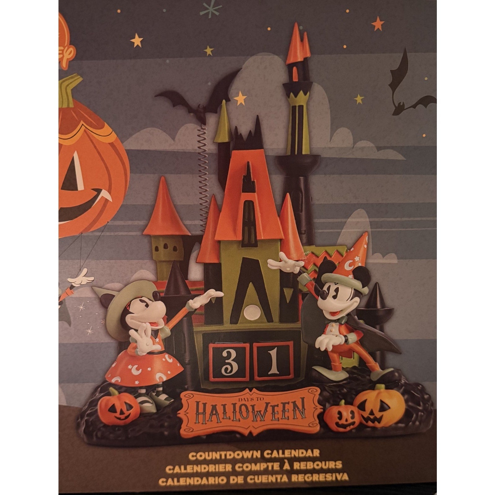 NEW 2025 Disney Resort Halloween Countdown Calendar Mickey Minnie Mouse Holiday