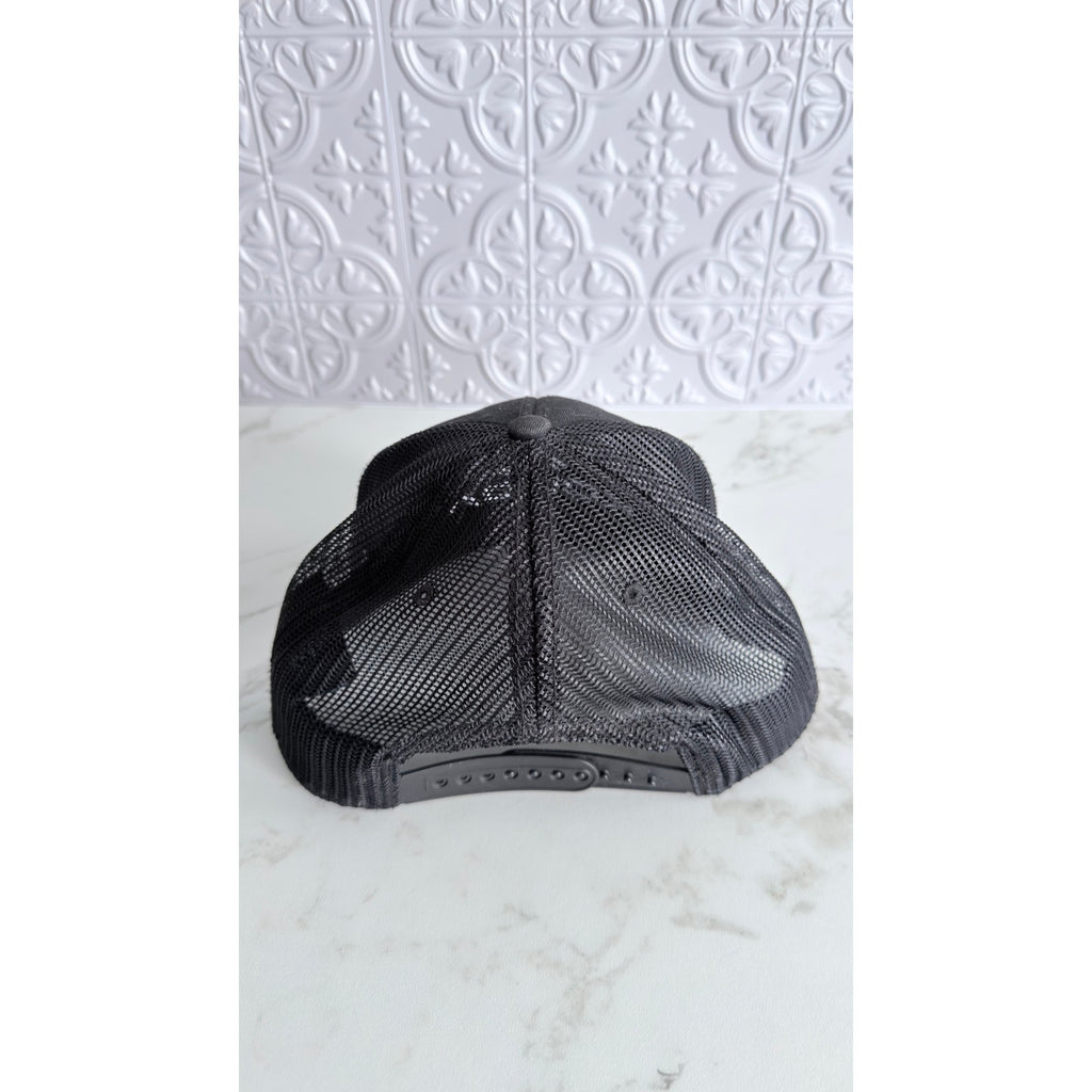 Koloa Surf Company Floral Snapback Trucker Hat Cap Black Adult Preowned