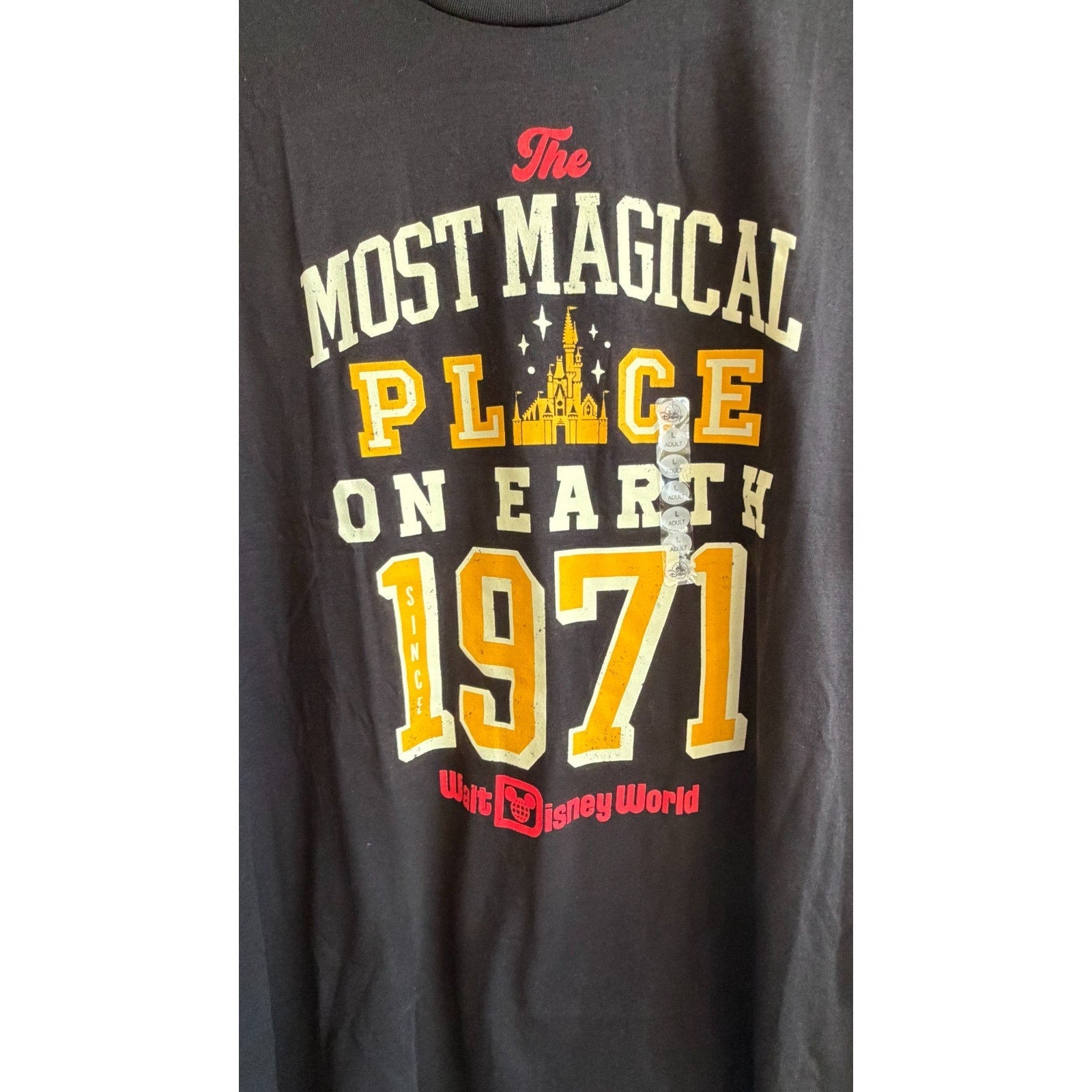 NEW Walt Disney World "Most Magical Place On Earth" 1971 Tee - Adult Large