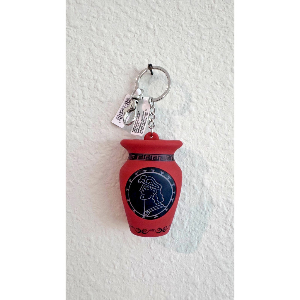 Disney Parks Hercules Movie Phil Vase Hand Sanitizer Holder Keychain NWT
