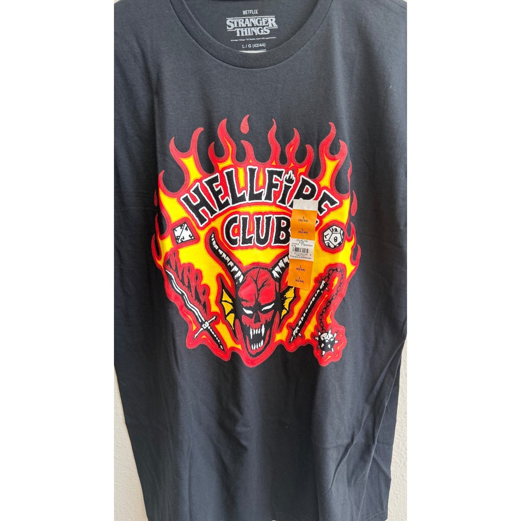 NWT Stranger Things Hellfire Club Men's Shirt - 100% Cotton - Large