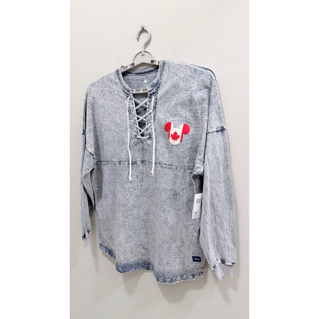 Disney EPCOT World Showcase Canada Faux Hockey Spirit Jersey Adult Large NWT