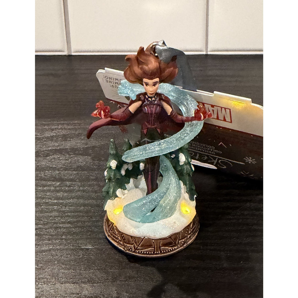 NWT Disney Scarlet Witch Light-Up Living Magic Sketchbook Ornament