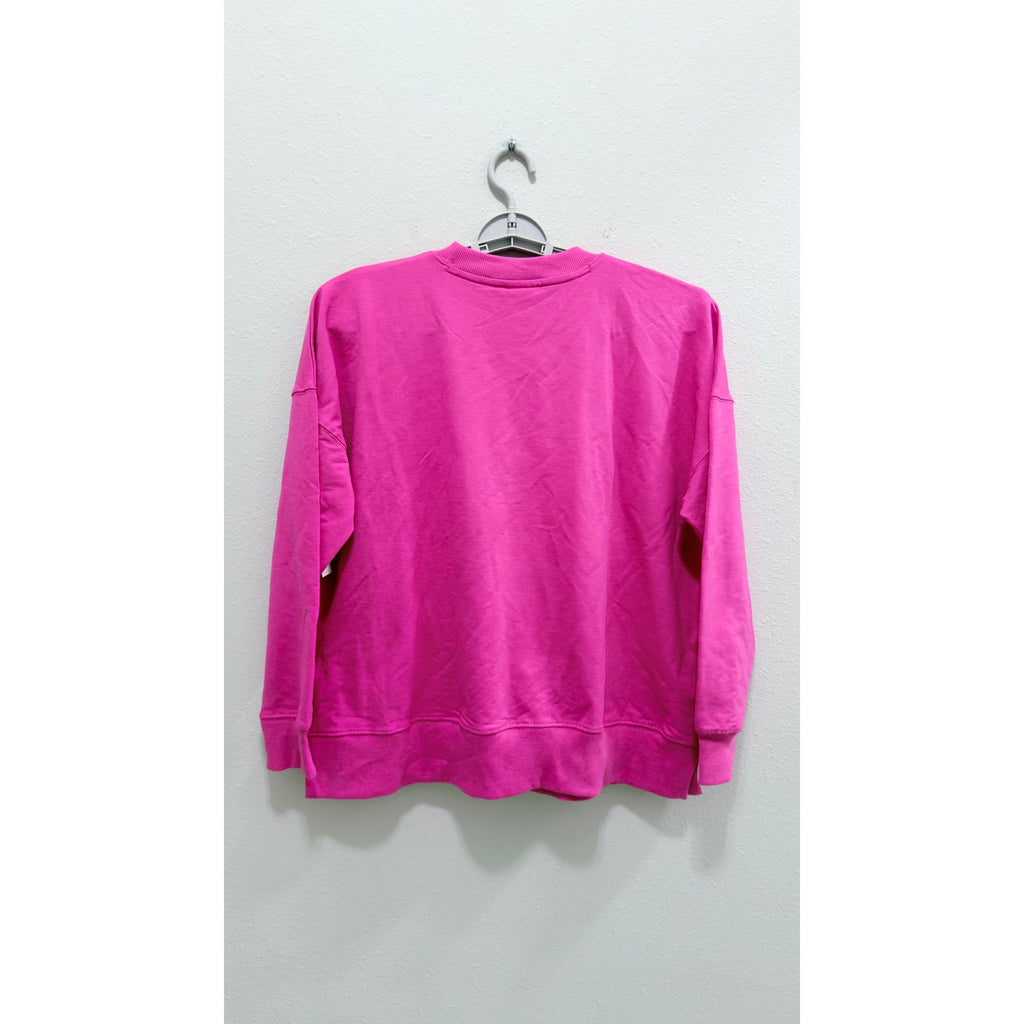 Walt Disney World The Most Magical Place on Earth Hot Pink Sweatshirt Large NWT