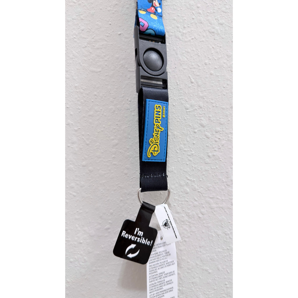 Disney Parks 2025 Mickey & Friends Pin Trading Reversible Lanyard New