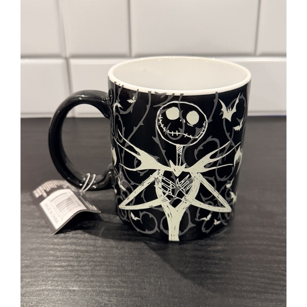 NEW Nightmare Before Christmas 20oz Glow-in-the-Dark Mug – Jack & Bats