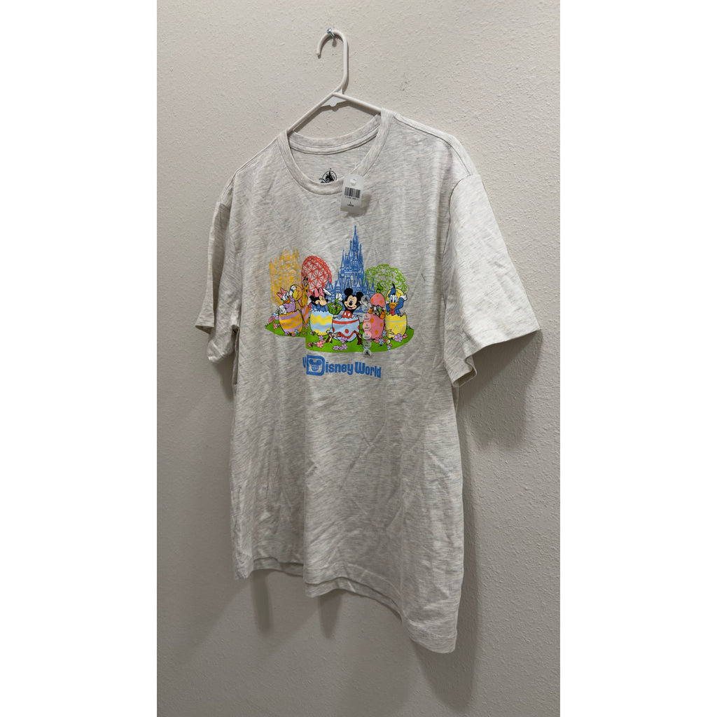Disney Parks Walt Disney World Easter Mickey & Friends 4 Parks T-Shirt Large NWT